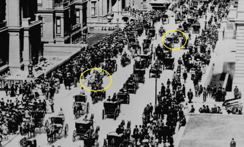 Where are the cars? Die 5th Avenue am Ostersonntag 1900